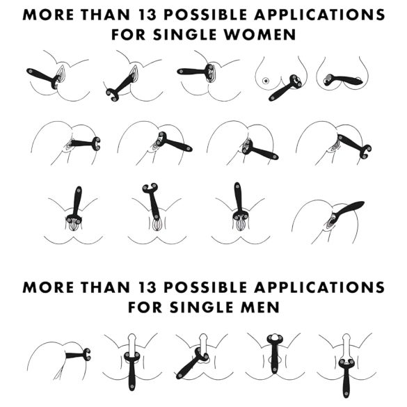 Satisfyer Endless Fun - pariskäyttöön vibraattori - ladattava, vedenkestävä