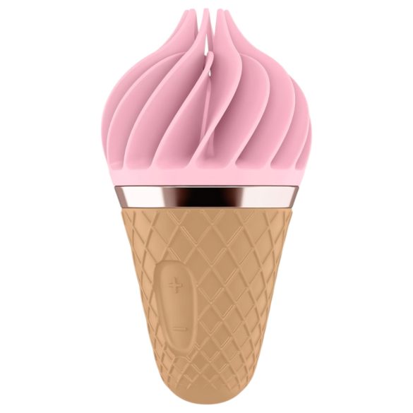Satisfyer Sweet Treat - ladattava, pyörivä klitorisvibraattori (pinkki-ruskea)