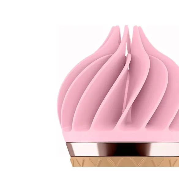 Satisfyer Sweet Treat - klitoriskiihotin - ladattava, pyörivä - pinkki/ruskea