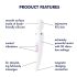 Satisfyer Wand-er Woman - vedenkestävä hierontavibraattori (valkoinen)