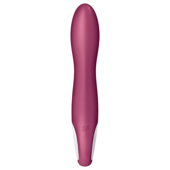Satisfyer Big Heat - ladattava, lämpiävä G-pistevibraattori (punainen)