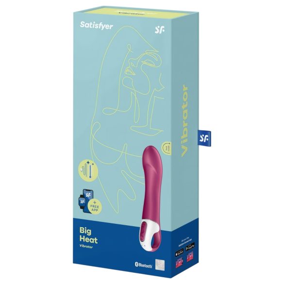 Satisfyer Big Heat - ladattava, lämpiävä G-pistevibraattori (punainen)