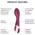Satisfyer Hot Spot - ladattava lämmittävä G-pistevibraattori - punainen