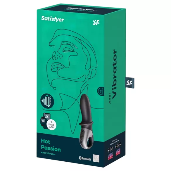 Satisfyer Hot Passion - äly anaalivibraattori lämpenevä musta