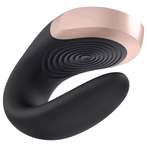 Satisfyer Double Love - älypuhelinohjaus parivibraattori - musta