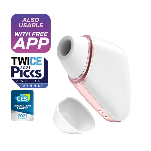 Satisfyer Love Triangle - älykäs ilmavärähtelyklitoriskiihotin (valkoinen)
