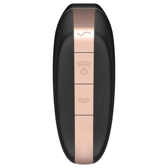 Satisfyer Love Triangle - älykkäästi ohjattava klitoriskiihotin - musta