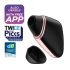 Satisfyer Love Triangle - älykäs ilmapulssaava klitoriskiihotin (musta)