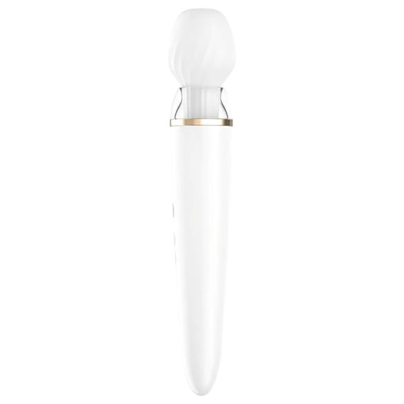 Satisfyer Double Wand-er - älykäs vibraattori hierontaan - valkoinen