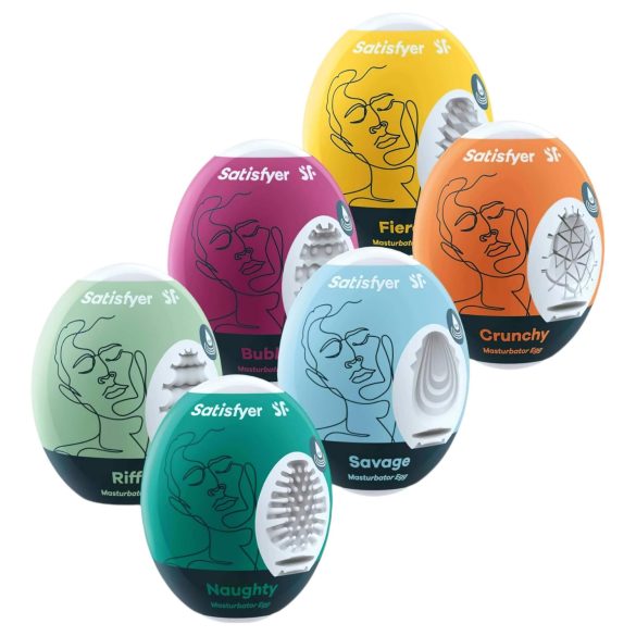Satisfyer Egg Setti - Munanmuotoinen Masturboija (6 kpl)