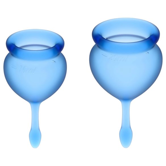 Satisfyer Feel Good kuukautiskuppisetti (sininen) - 2 kpl