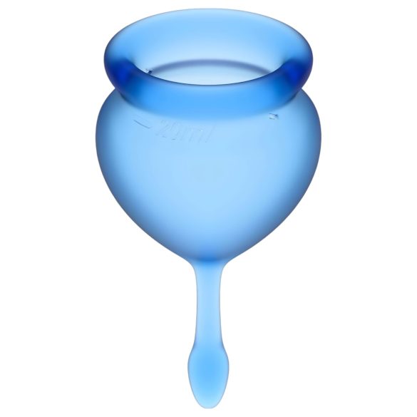 Satisfyer Feel Good - kuukautiskuppisetti - 2 kpl - sininen