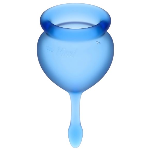 Satisfyer Feel Good - kuukautiskuppisetti - 2 kpl - sininen