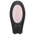 Satisfyer Double Joy - älykäs vedenpitävä parivibraattori (musta)