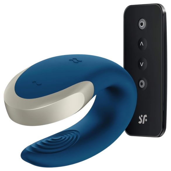 Satisfyer Double Love - älykäs parivibraattori (sininen)