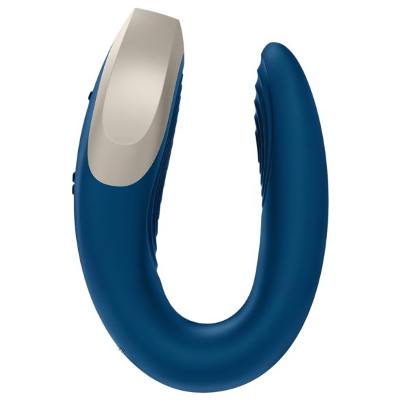 Satisfyer Double Love - parivibraattori Bluetooth - sininen