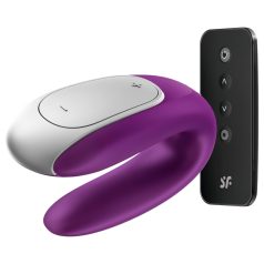 Satisfyer Double Fun - parivibraattori - Bluetooth - lila