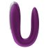Satisfyer Double Fun - älykäs parivibraattori (violetti)