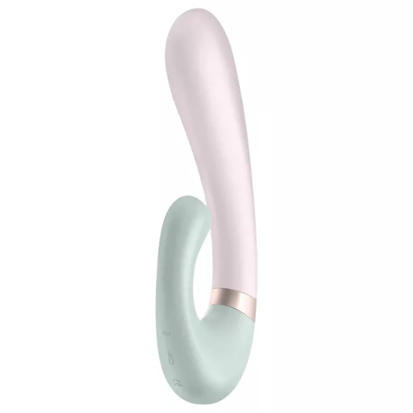 Satisfyer Heat Wave - Sovelluksella ohjattava lämmittävä vibraattori (minttu)