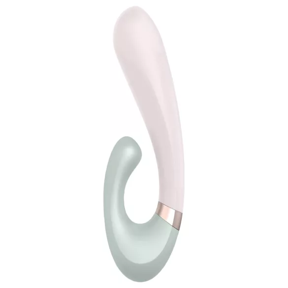 Satisfyer Heat Wave - Sovelluksella ohjattava lämmittävä vibraattori (minttu)