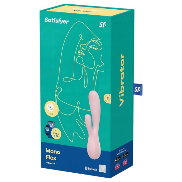 Satisfyer Mono Flex - älykäs vedenpitävä vibraattori (pinkki)