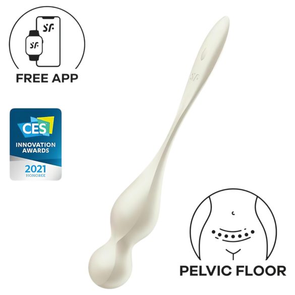Satisfyer Love Birds 1 - Älykäs, värisevä geishakuula (valkoinen)