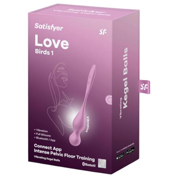 Satisfyer Love Birds 1 - älykkäät värisevät geishakuulat - pinkki