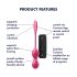 Satisfyer Love Birds 2 - älykäs, vibraatiolla varustettu geishapallo (pinkki)
