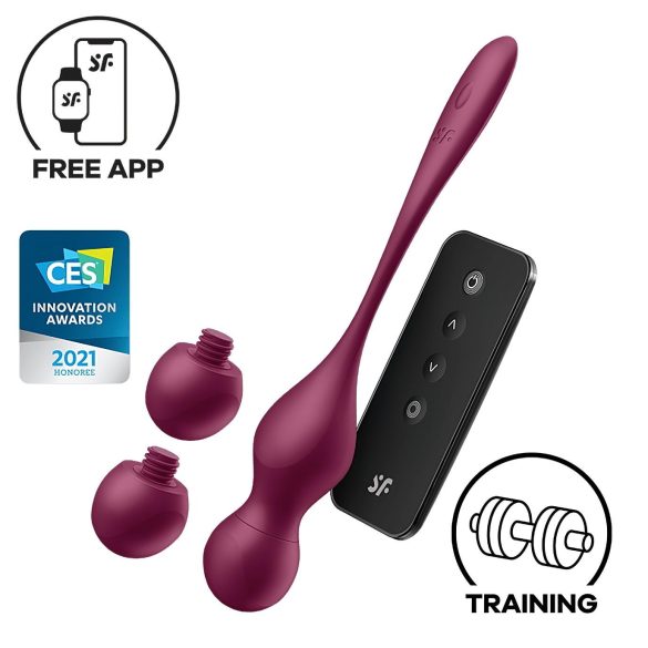 Satisfyer Love Birds Vary - älykäs ja muunneltava geishakuula (punainen)