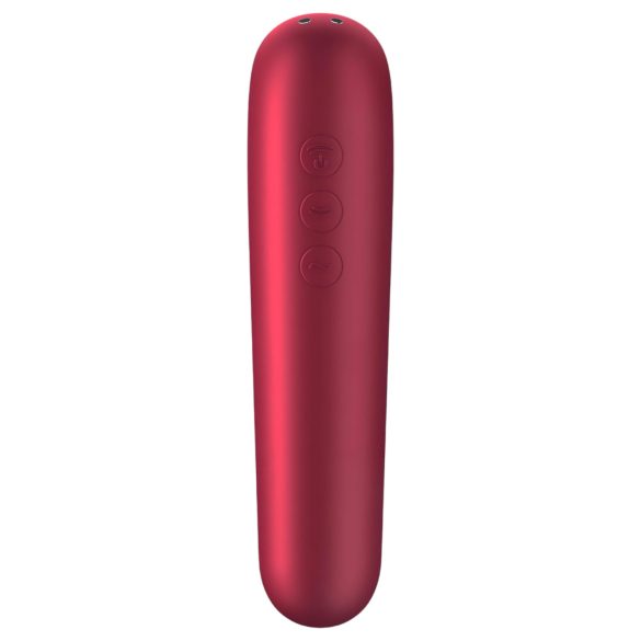 Satisfyer Dual Love - klitoris- ja vaginaali vibraattori - punainen