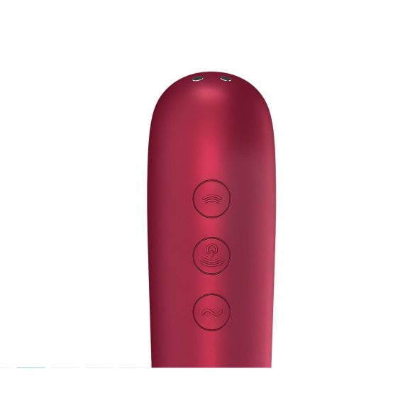 Satisfyer Dual Love - klitoris- ja vaginaali vibraattori - punainen