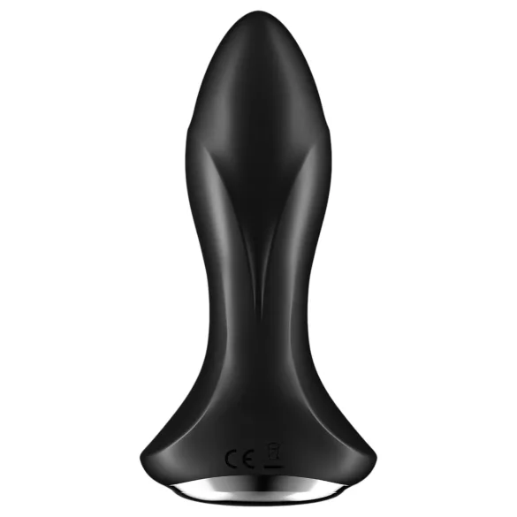 Satisfyer - anustappi vibraattori gyöngykuvioitu - musta