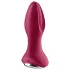 Satisfyer Rotator Plug 2 - ladattava anustappi vibraattori helmillä punainen