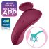 Satisfyer Sexy Secret - älykäs vedenpitävä alushousuvibraattori (punainen)
