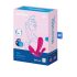 Satisfyer Top Secret Plus - älykäs 3-haarainen vibraattori (vaaleanpunainen)