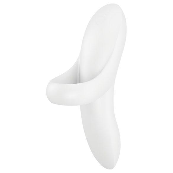 Satisfyer Bold Lover - ladattava vedenkestävä sormivibraattori valkoinen