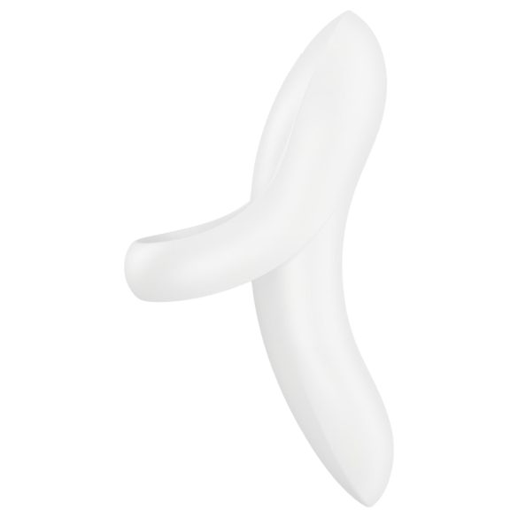 Satisfyer Bold Lover - ladattava vedenkestävä sormivibraattori valkoinen