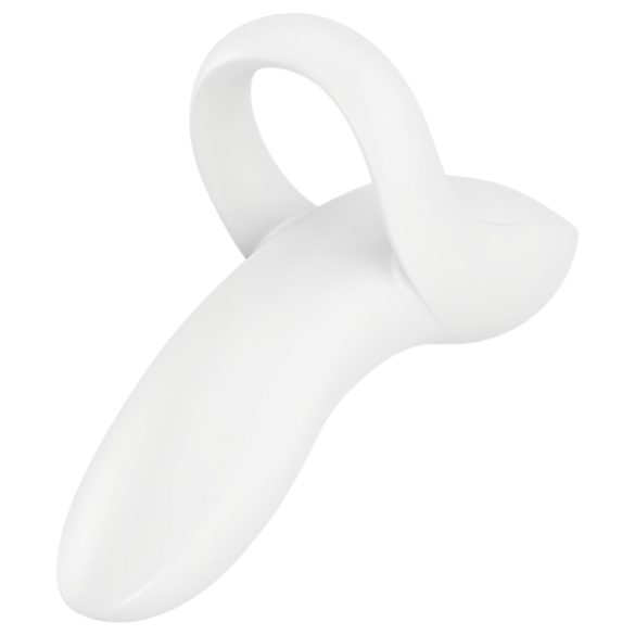 Satisfyer Bold Lover - ladattava vedenkestävä sormivibraattori valkoinen