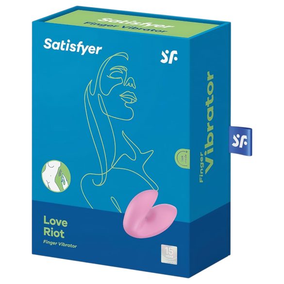 Satisfyer Love Riot - ladattava, vedenkestävä sormivibraattori (pinkki)
