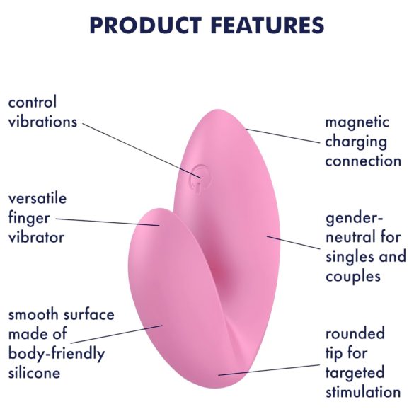Satisfyer Love Riot - ladattava, vedenkestävä sormivibraattori (pinkki)