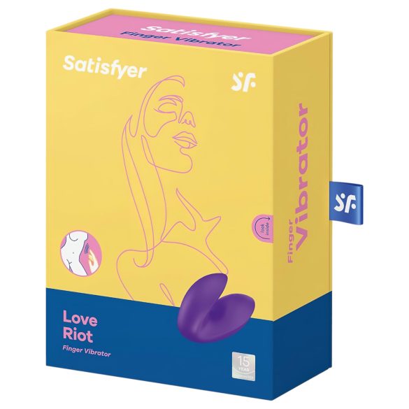 Satisfyer Love Riot - ladattava vedenkestävä sormivibraattori lila