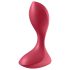 Satisfyer Backdoor Lover - ladattava anaalivibraattori - vedenpitävä - punainen