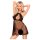 Penthouse Libido Boost - pitsinen babydoll ja stringit (musta) - L/XL