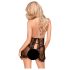 Penthouse Libido Boost - pitsinen babydoll ja stringit (musta) - L/XL