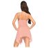 Penthouse Sweet Beast - ruusunpunainen babydoll-setti (pinkki)
