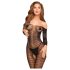 Penthouse Dreamy Diva - catsuit naisille - olkaimeton, pitsi, musta - XL