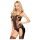 Penthouse Bomb Squad - mausteinen verkkobody-setti (musta) - XL