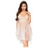 Penthouse Naughty Doll - pitsimekko ja stringit (valkoinen) - M/L