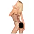 Penthouse - avoin verkkobodysuit - musta