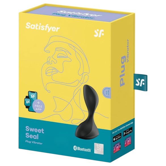 Satisfyer Sweet Seal - älykäs anaalivibraattori (musta)